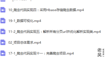 手把手教学大数据爬虫项目案例实战