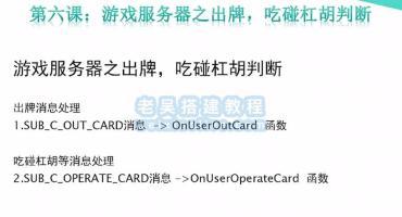 网狐Cocos经典游戏开发教程06：游戏服务器之出牌，吃碰杠判断