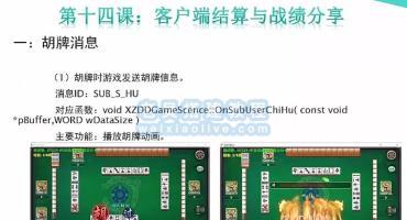 网狐Cocos经典游戏开发教程14：客户端结算与战绩分享