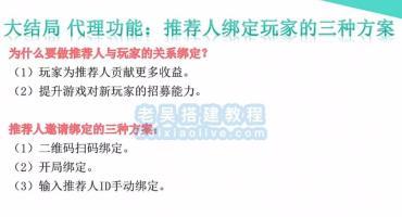 网狐Cocos经典游戏开发教程24：推荐人绑定玩家的三种方案