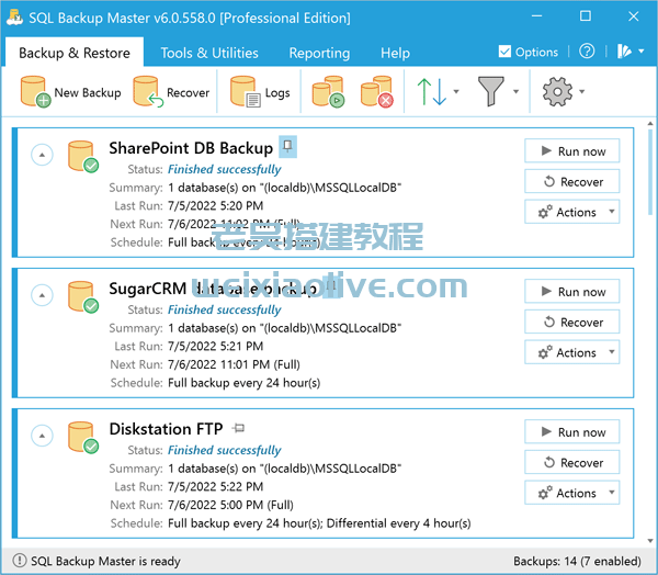 数据库备份工具SQL Backup Master 6.1.591附激活工具 第2张 数据库备份工具SQL Backup Master 6.1.591附激活工具 第2张