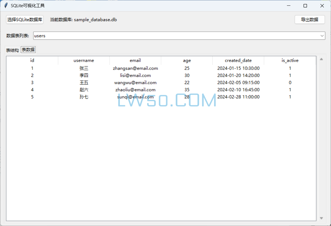 sqlite文件查看工具  第2张