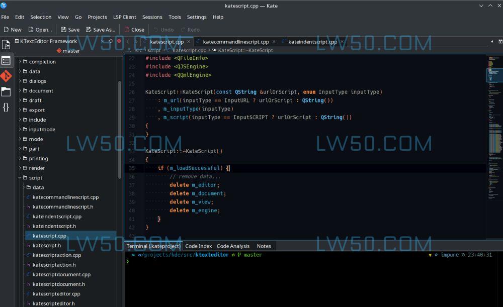 高级文本编辑器Kate