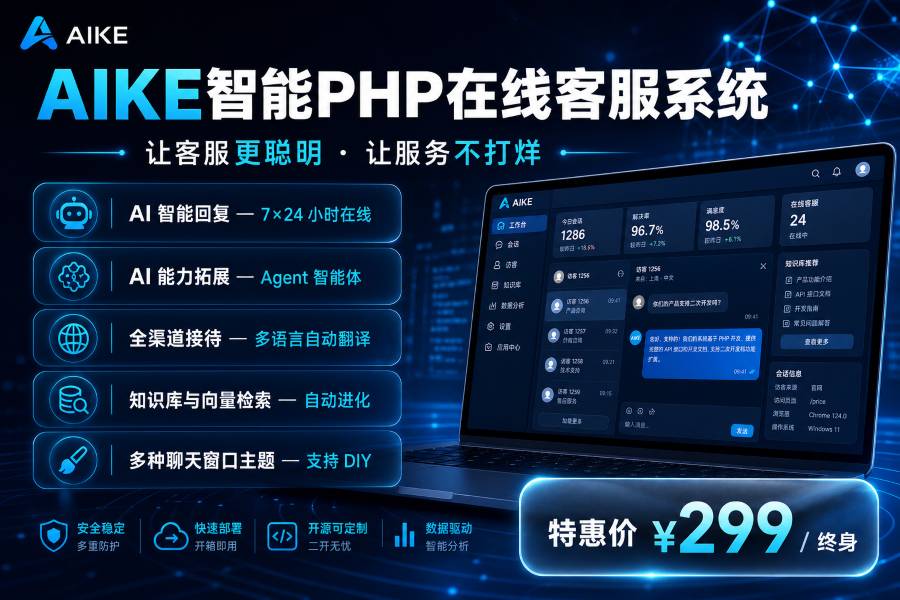 AIKE智能PHP在线客服系统